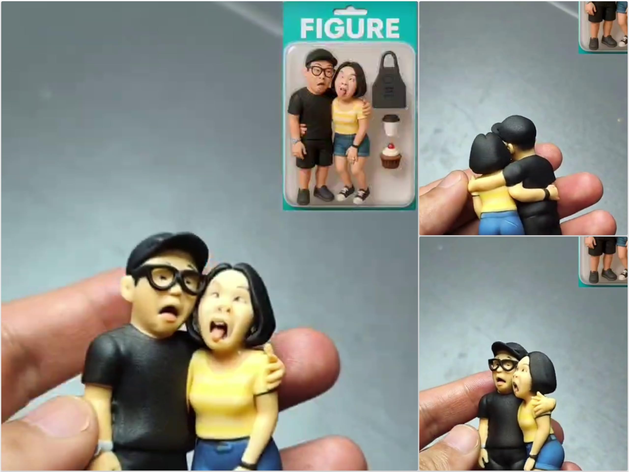Figura impresa en 3D personalizada de foto o diseño, GPT4 a cartón, estatua Mini-Me (6 cm-10 cm), regalo personalizado, convierte tu imagen en un modelo 3D (1 x 8 cm + 1 x 8 cm)