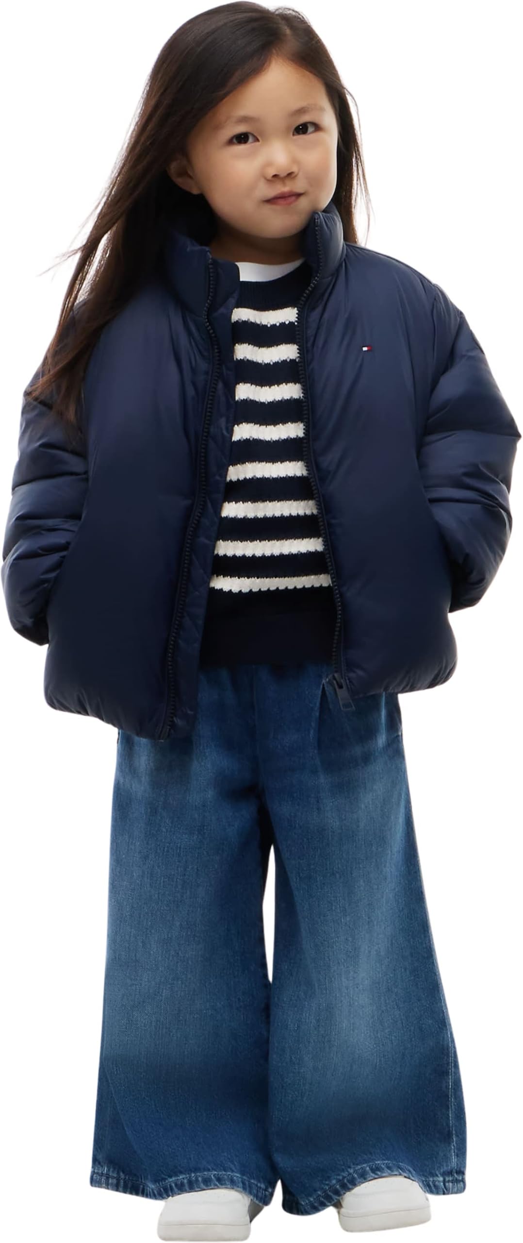 Tommy Hilfiger Kids Gender Inclusive Lu Packable Puffer Jacket KS0KS00783 Puffer Jacket, BLUE, 18 Month