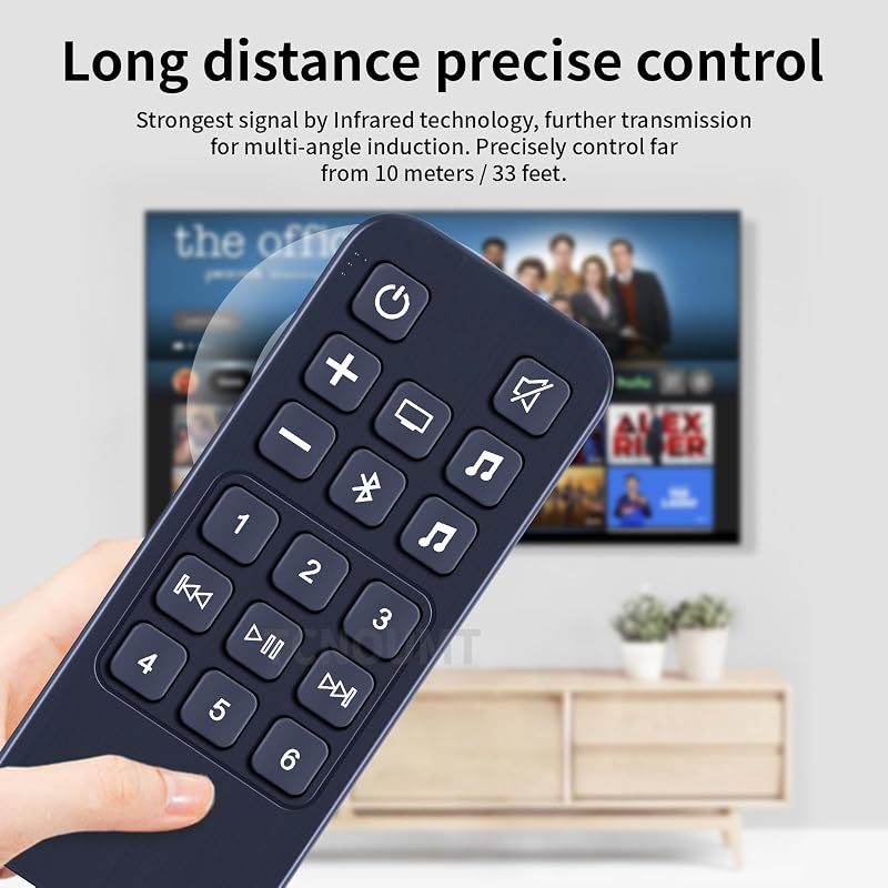 TCNOUMT Távirányító Pótlás Bose Soundbar 900 500 Hangrendszer Hangprojektor Vezérlő Replacement Remote Control