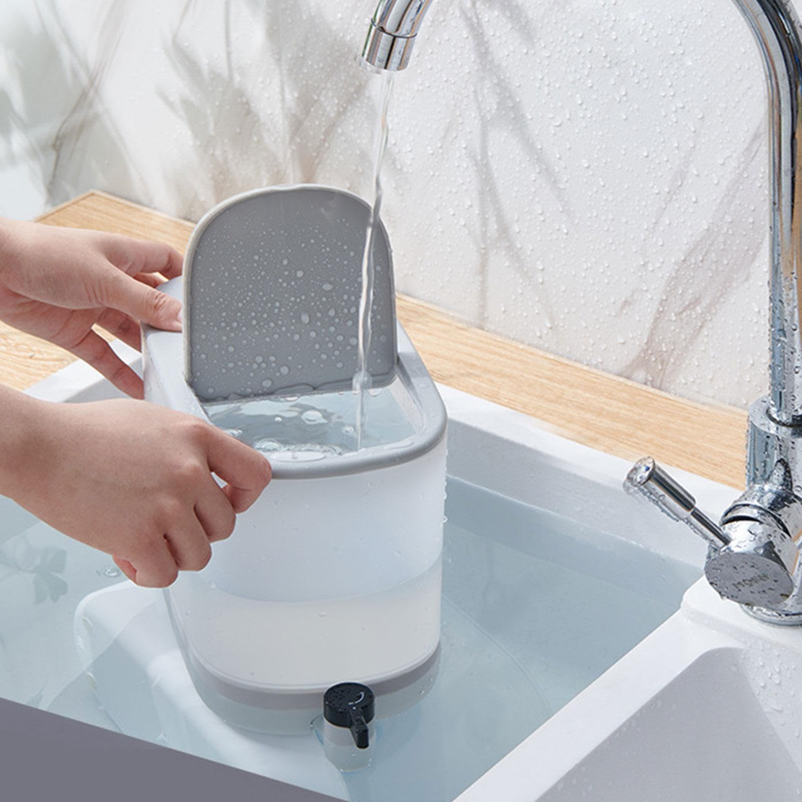 Dispensador de bebidas con espiga, hervidor frío sellado de 4 litros con tapa, cubo de hervidor de bebidas frías para refrigerador, de frutas para agua, limonada