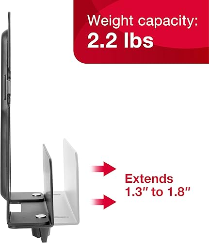 Miniatura 3 de RCA Soporte de pared para reproductor de transmisión: monta fácilmente la caja de transmisión en la pared, base ajustable, soporta 2.2 libras,
