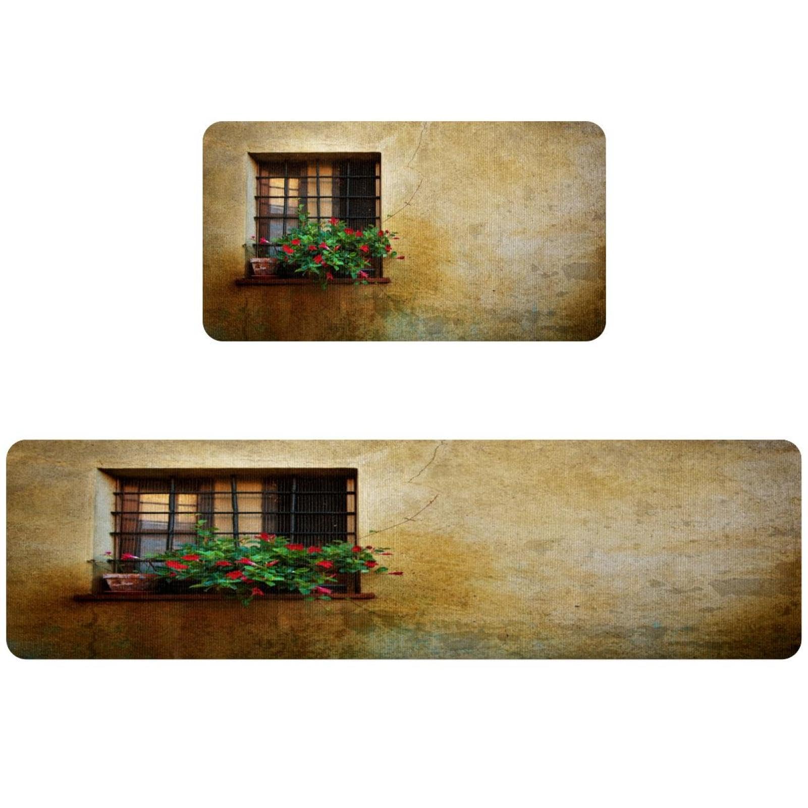 Alfombrilla de cocina lavable VAPOKF con estampado vintage italiano de Pienza