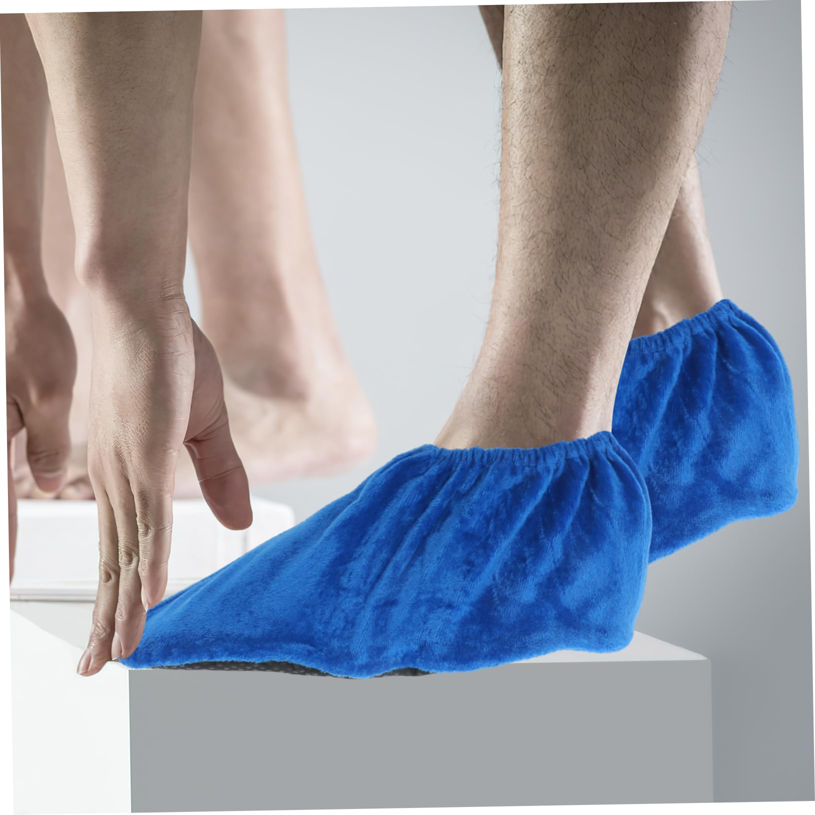 BESPORTBLE 6 Pack Velvet Shoe Covers for Bowling Non-slip Bowling Shoe Protectors Men's Easy to Use Washable