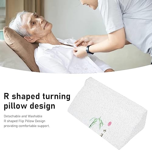 Miniatura 4 de Almohada de cuña lateral para dormir, almohada abatible, almohada en forma de R para reducir el dolor de espalda, almohada de cuña lavable para