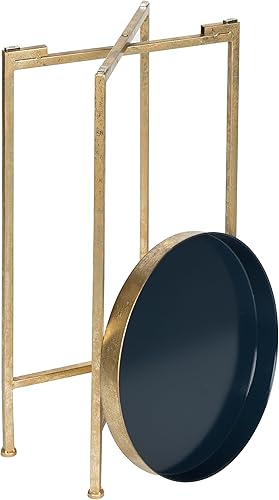 Miniatura 96 de Kate and Laurel Celia - Mesa redonda plegable de metal, negro con base dorada Dorado/Negro,Dorado/blanco,Negro -,Negro/Oro,Negro /Gris,Negro,