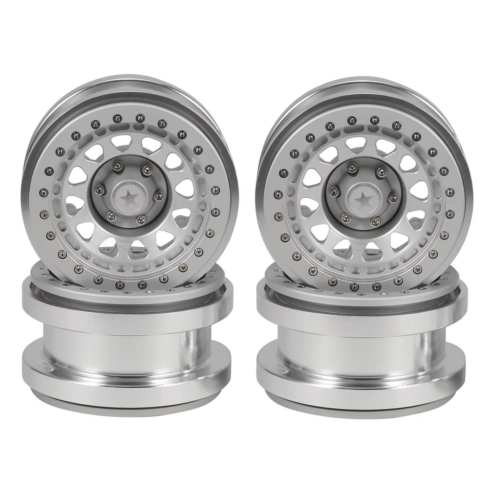 Mozzo Ruota CNC 2.9 Beadlocks Per Axial Per Wrangler 1/6 Parti RC Parti Auto