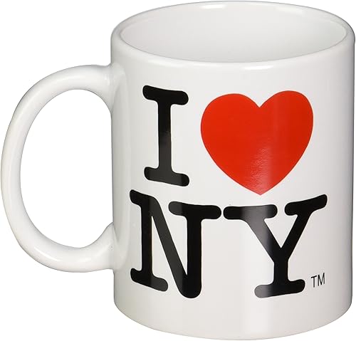 Miniatura 2 de Taza I Love NY de cerámica blanca de 11 onzas I Love NY de la tienda de recuerdos de la ciudad de Nueva York