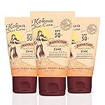 Kokua Sun Care Hawaiian Reef Safe Sunscreen SPF 50 | 1 oz - 3 Pack | Zinc Oxide | Mineral Sunscreen | Face & Body | Moisturizing Sun Protection | Water Resistant | Chemical Free | Natural Ingredients