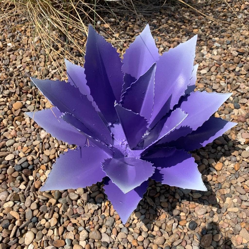 Decorative Metal Agave (Cupreate) - Garden Art (Turquoise)
