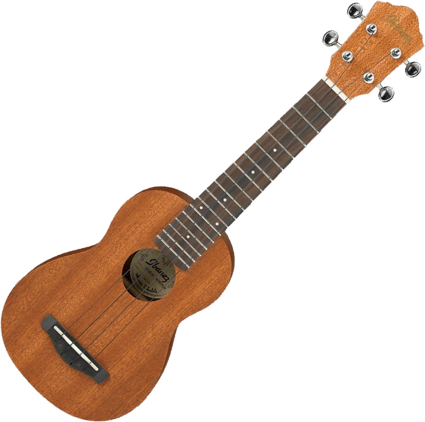 Ibanez, 4-String Ukulele, Right Handed, Natural Gloss, Soprano (UKS10)