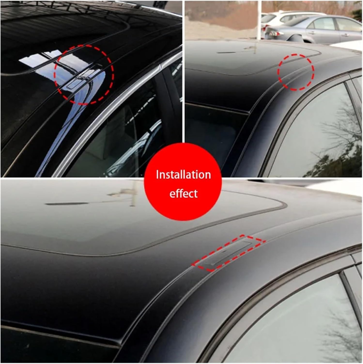 Molding Trim Roof Luggage Rack Cover Plate Fit For F10 F11 5 Series 2011-2016 520 525 528 530 535i 51137274739(White)