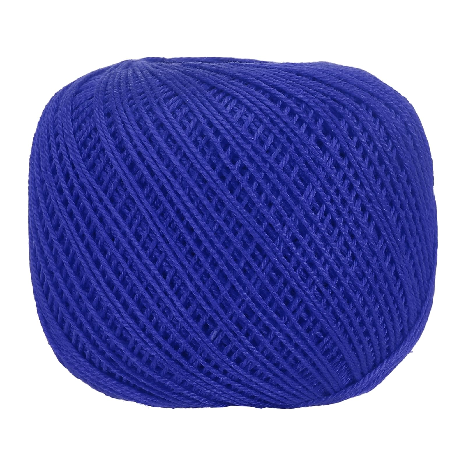 sourcing map 164 Yards Size 3 Deep Blue Cotton Crochet Thread — image 1