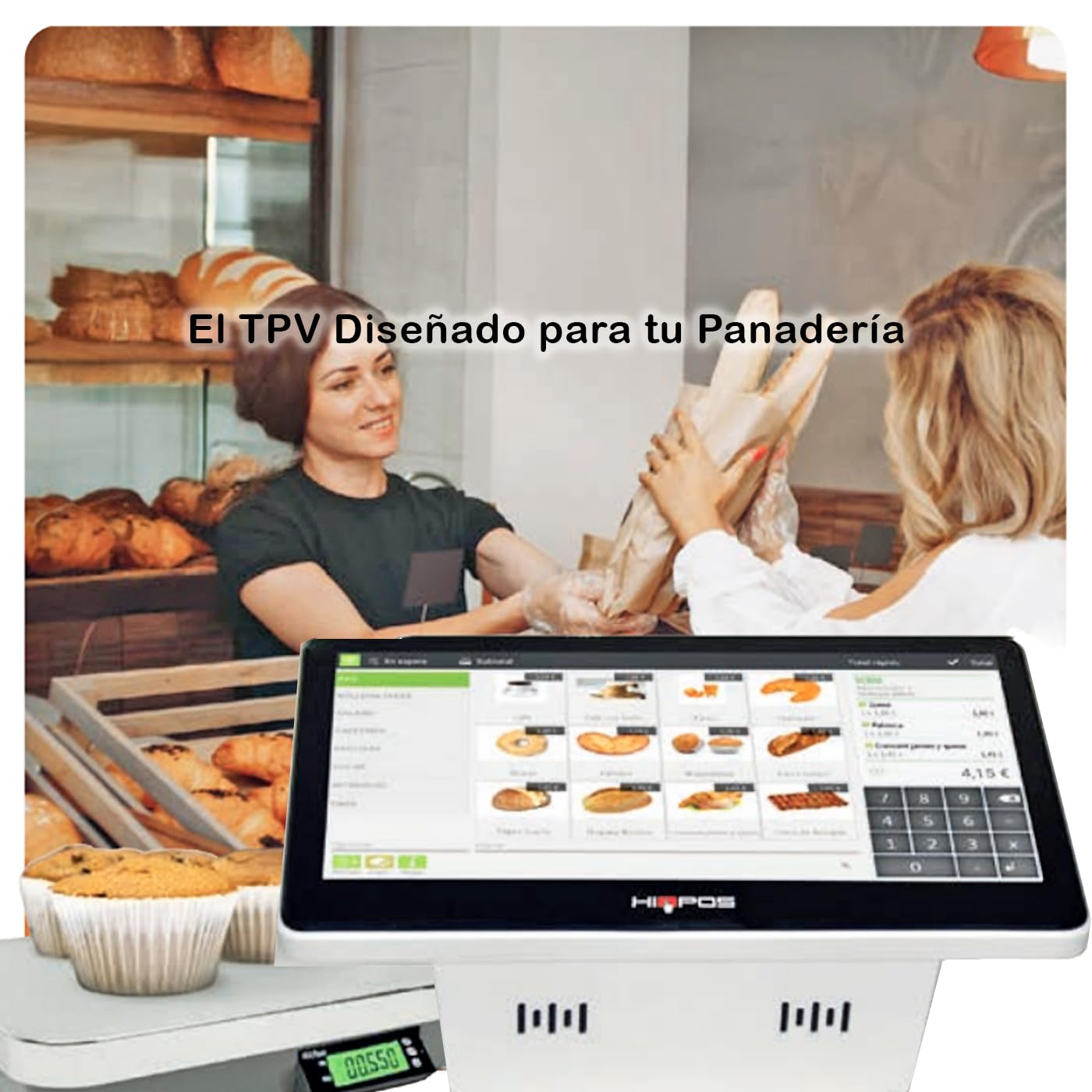 GO!! – TPV táctil autoinstalable con impresora integrada – Android 11 – Cumple ley Verifactu – 11,6” – Para bares, tiendas, restaurantes – Fácil instalación
