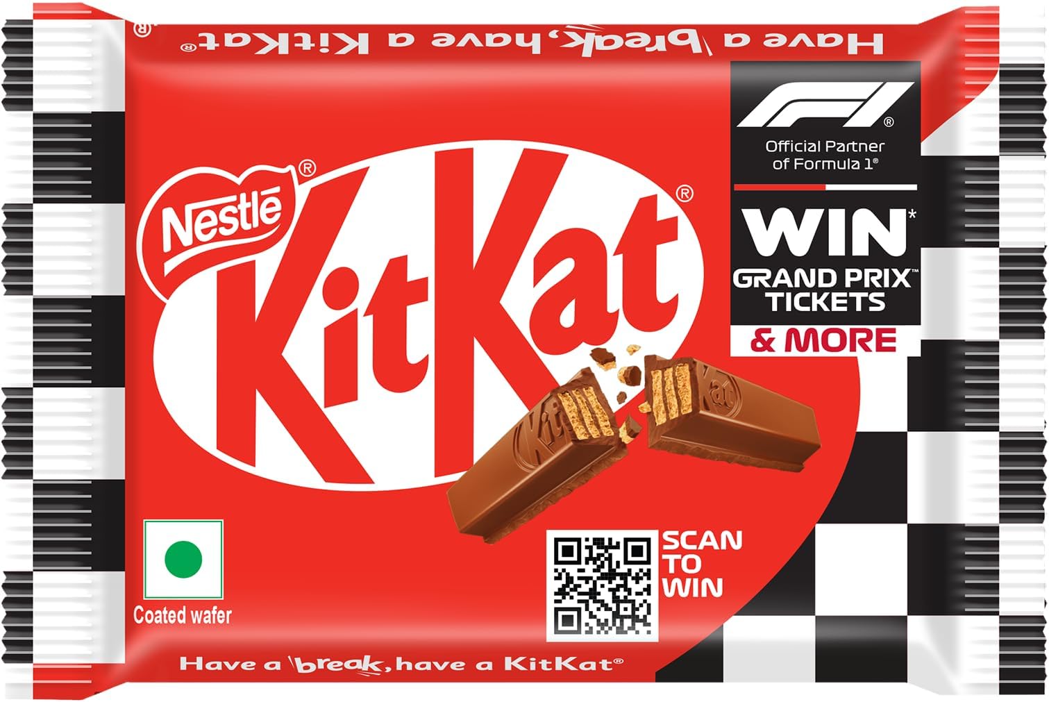 Nestlรฉ KitKat Share & Snap 2 x 3 Fingers Choco-Coated Wafer Bar, 57g
