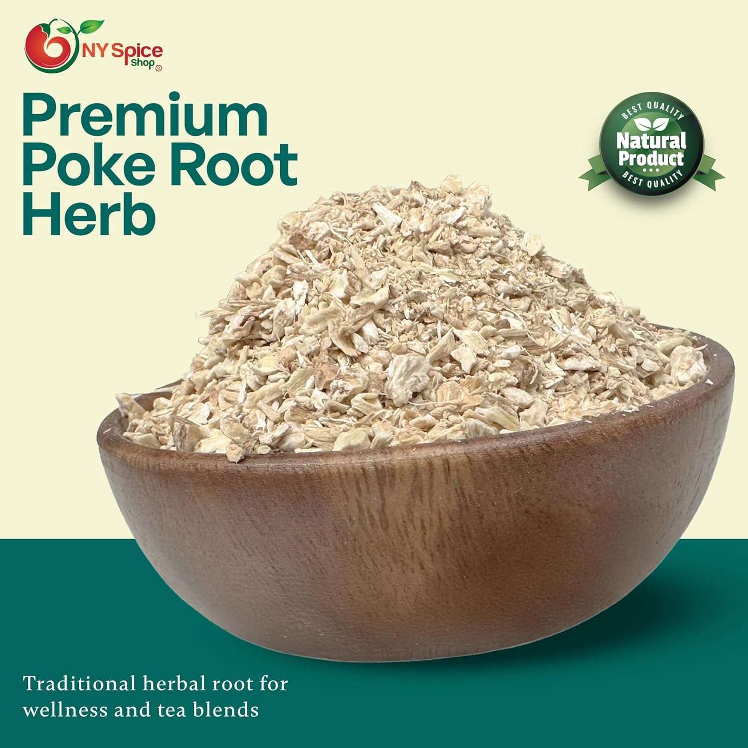 NY Spice Shop Poke Root Cut & Sifted - Dried Bulk Herb Roots Phytolacca Americana Pokeweed Plant for Herbal Tea & Tinctures - 4 Ounce - Image 2