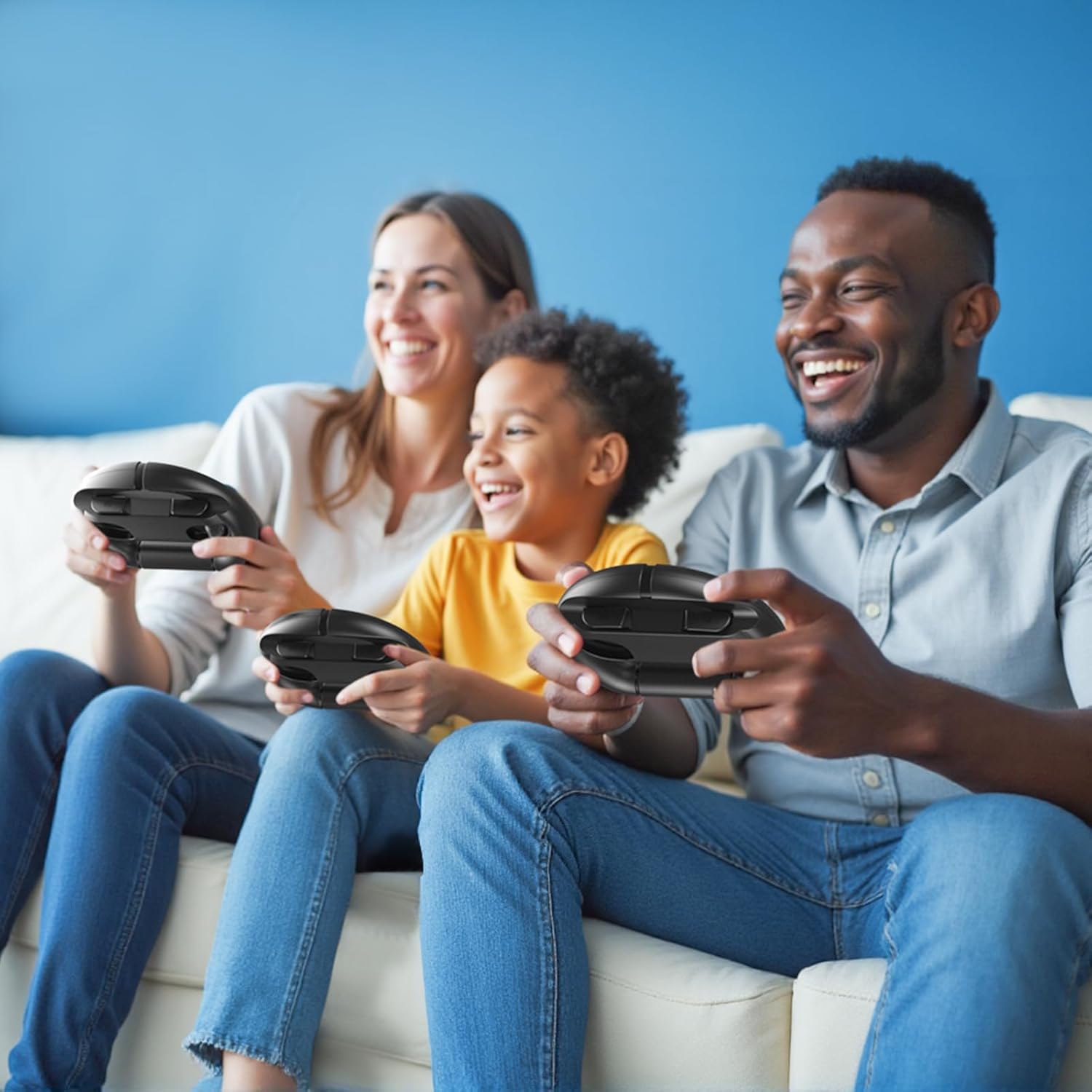 FASTSNAIL [Switch 1/2 Compatible] Steering Wheels for Nintendo Switch 2/1/OLED for Joy-Con 2, Racing Wheels for Mario Kart World/8 Deluxe Gaming, Universal Joypad Wheels 2 Pack (Black,Black) - Image 8