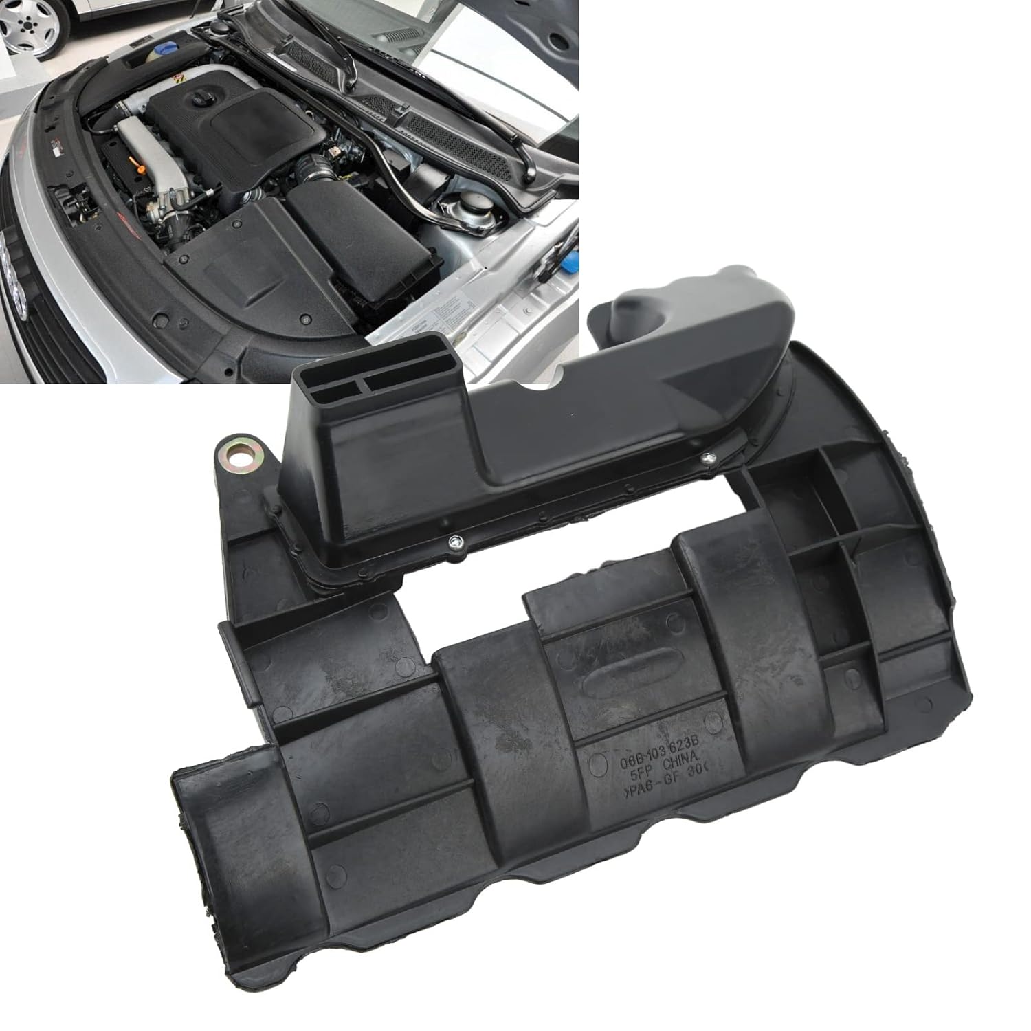 Oil Pan Baffle,Engine Oil Pan Replacement,Oil Pan Restrictor Plate,Oil Pan Baffle Restrictor Plate ABS High Strength 06B 103 623 C Replacement for Eurovan