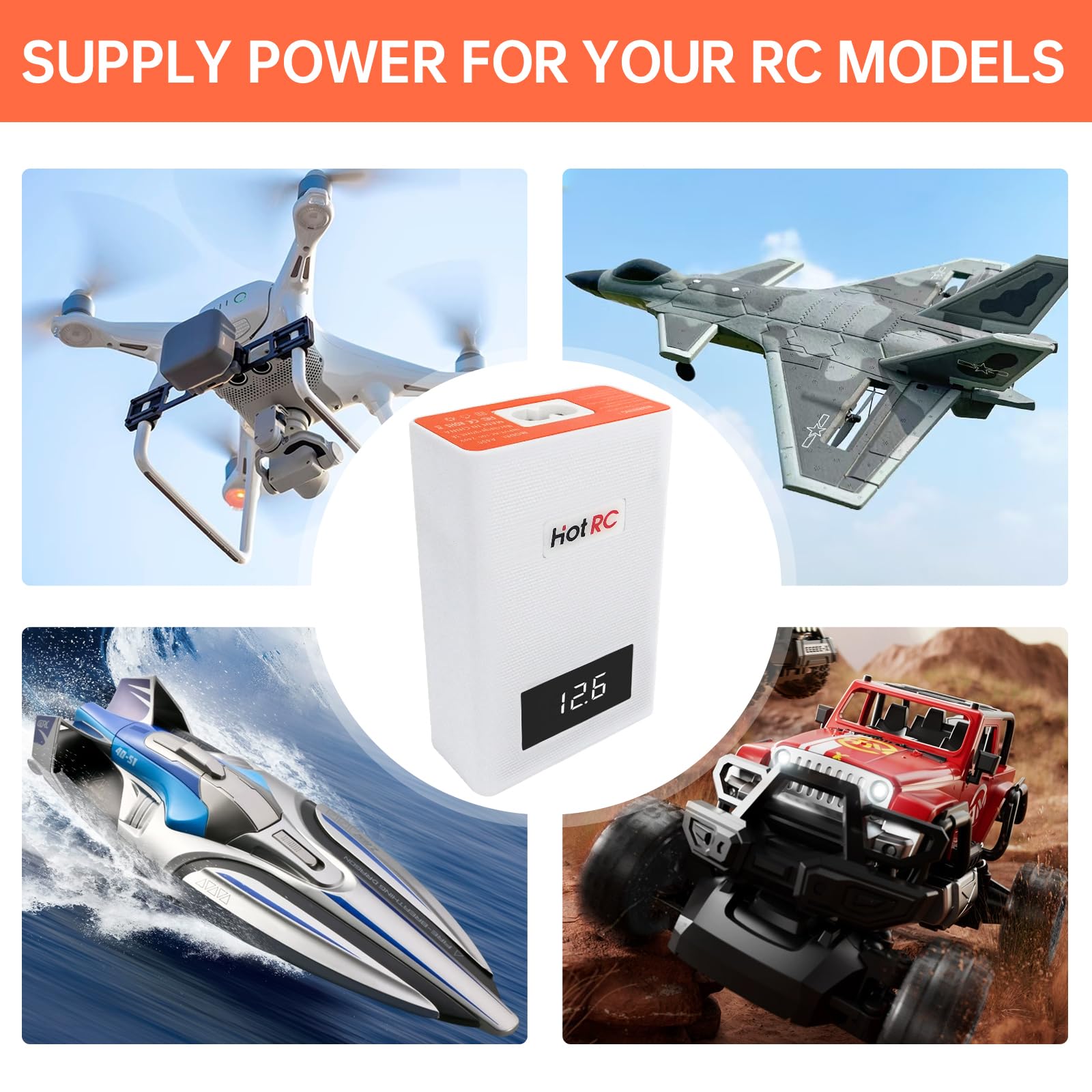 Lipo Balance Charger 40W 3S-4S RC Caricabatteria 11.1V/14.8V Carica Rapida Più Veloce Compatto RC LiPo Caricabatterie Scarico per 3S 4S Lipo Batterie
