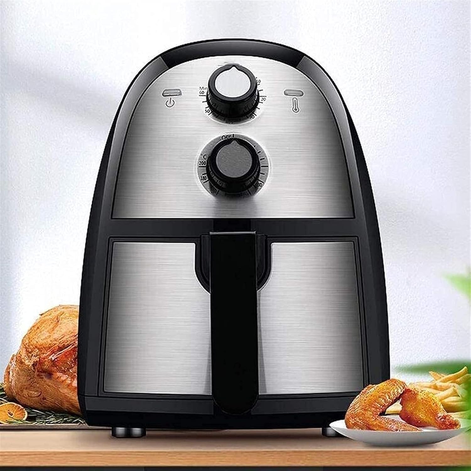 Air Fryer for Home Use 3.5L Air Fryer Double Knob Controly Low Fat Oven Oil Free Cooking Household Kitchen Grilling French Frieshine Every Family 71uAFzKB5IL. AC SL1500