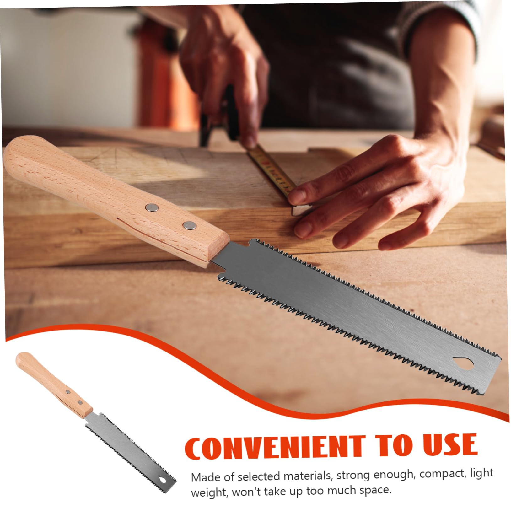 Balacoo Outdoor Hand Saw Compact Portable Tool for Woodworking Pruning and Projects Lightweight Pull Saw for Camping Backpacking and Gardening for Versatile Use