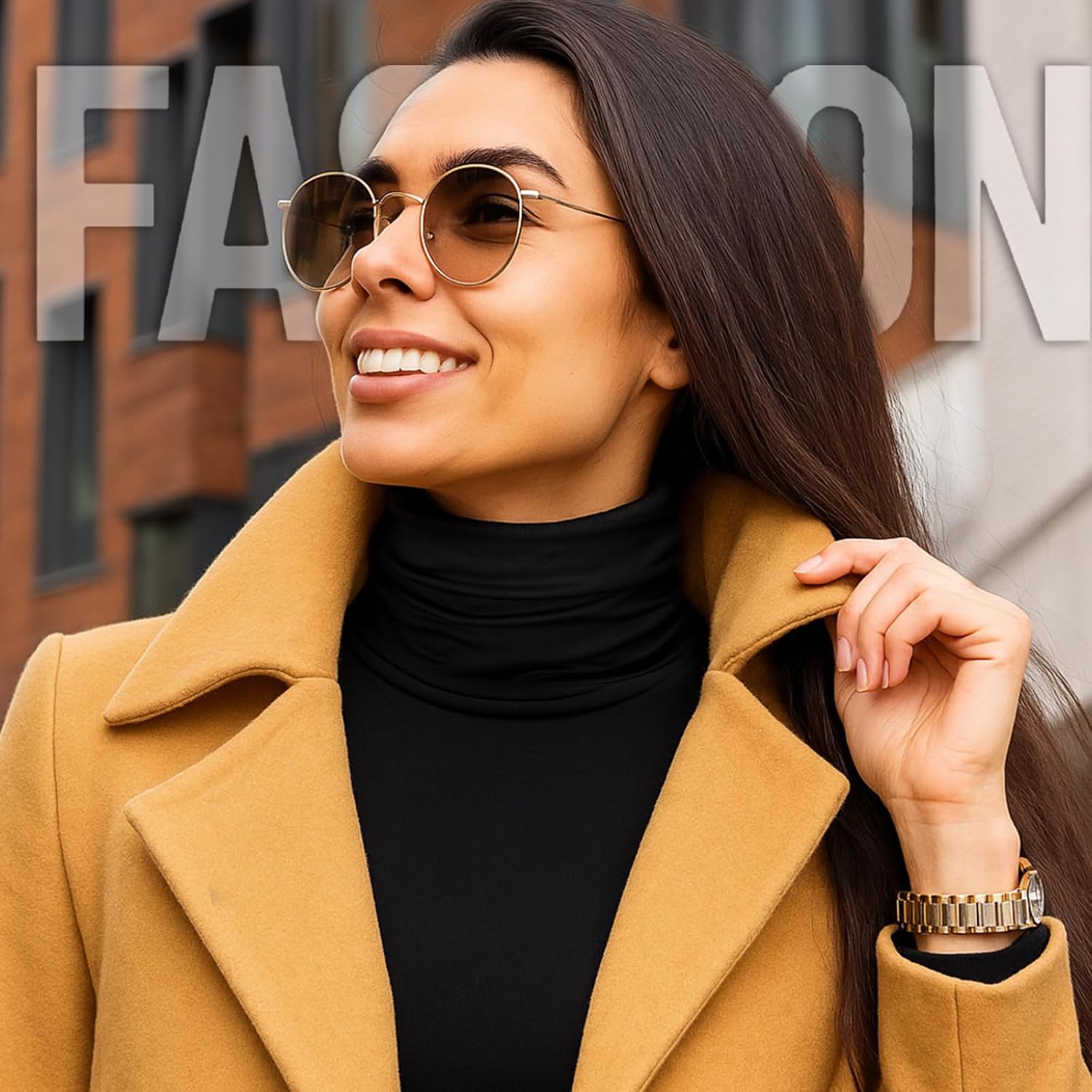 12pcs Fake Turtleneck Pleated Detachable Collar Set Dickey Half Top Mock Blouse Collar for Women Men Multicolor - Image 3