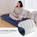 Robustt 32 Holes Twin Size Air Bed with Air Pump | Quick Inflatable - Blow Up Mattress Air Bed Portable Waterproof Air Mattress for Hiking, Travel, Outdoor and Home gallery image