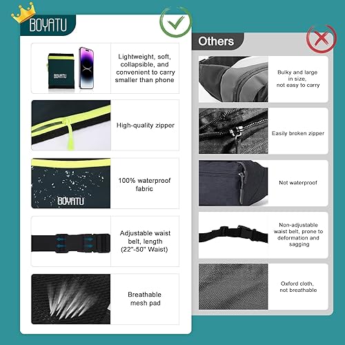 Vista 2 de Riñonera para cinturón para correr, bolsa de entrenamiento para soporte de teléfono delgado para caminar JoggingDark Green