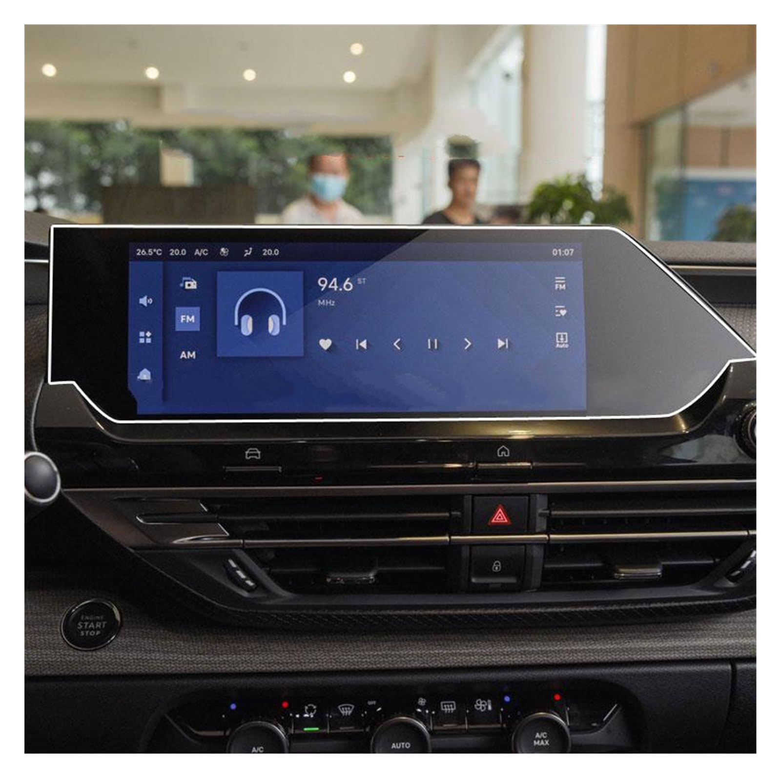 Film Protecteur Verre Trempé Pour écran GPS Citroën C5 X (2021-2023) - 10 Pouces, Anti-rayures, Haute Transparence