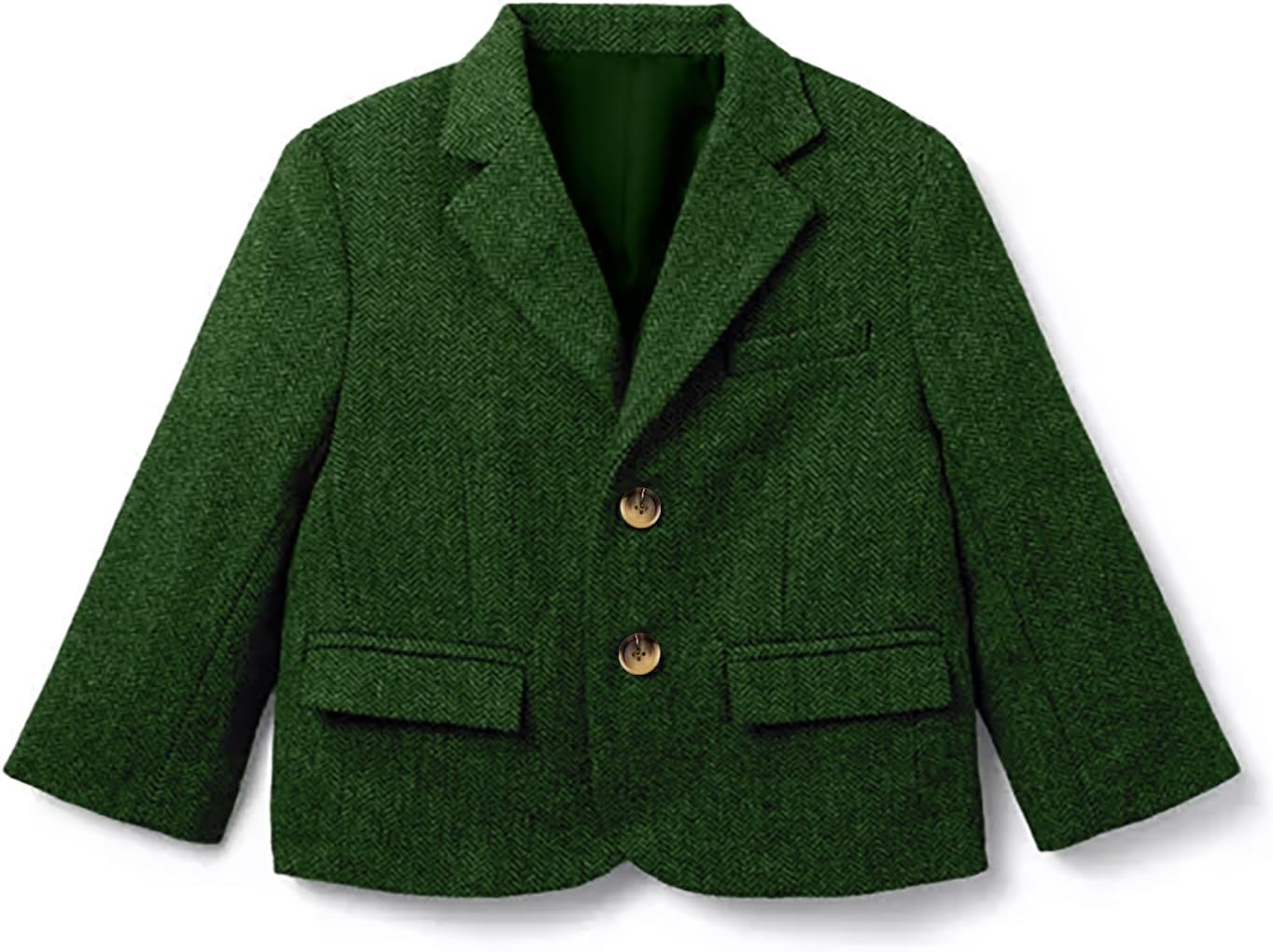 Boys' Tweed Blazer Herringbone Tuxedos Boys Slim Fit Blazer Sport Coat Wedding Prom Jacket