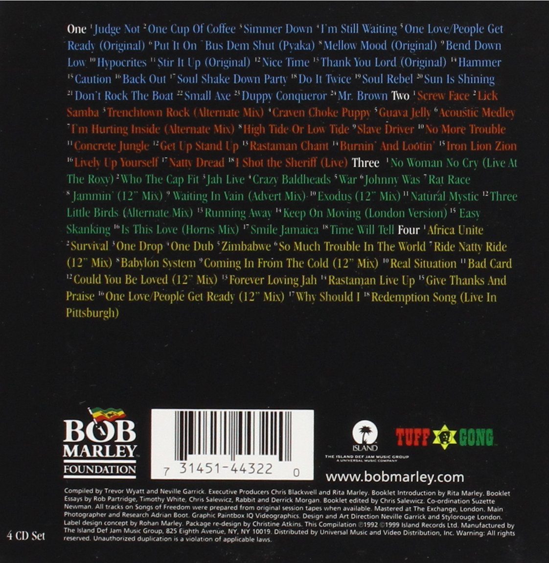 Long Box Songs Of Freedom