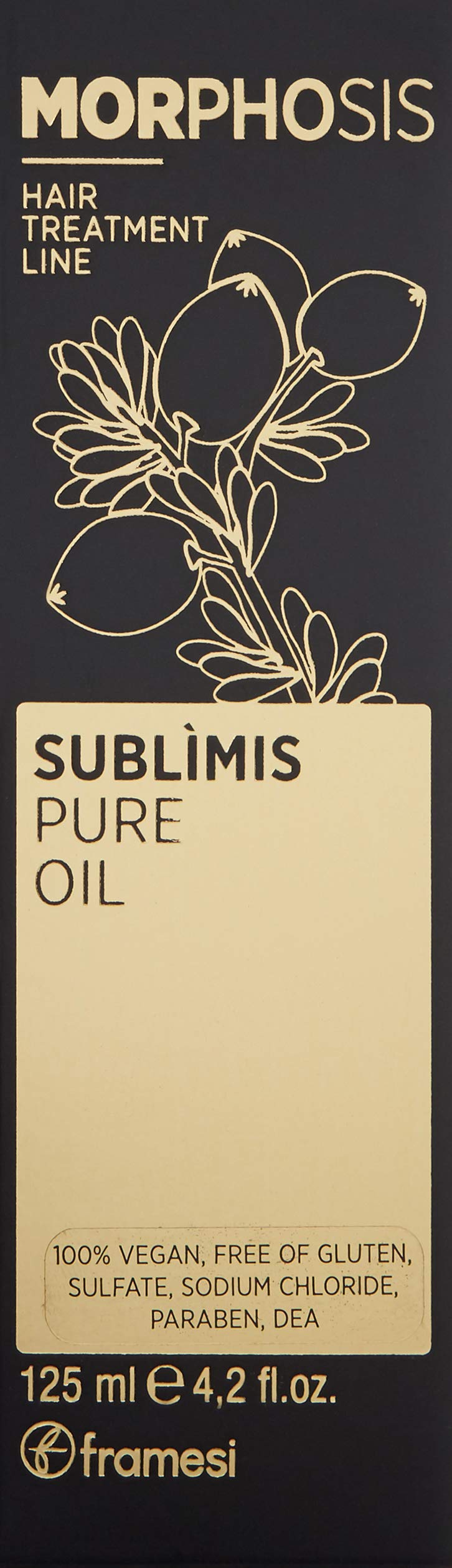 Framesi Morphosis Sublimis Pure Oil, 4.2 Fl Oz, Hair Oil with