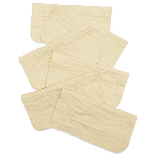 Miniatura 7 de OsoCozy Toallitas de muselina para bebé, 12 unidades, 100% algodón sin blanquear, toallitas de tela reutilizables para pieles sensibles, de secado
