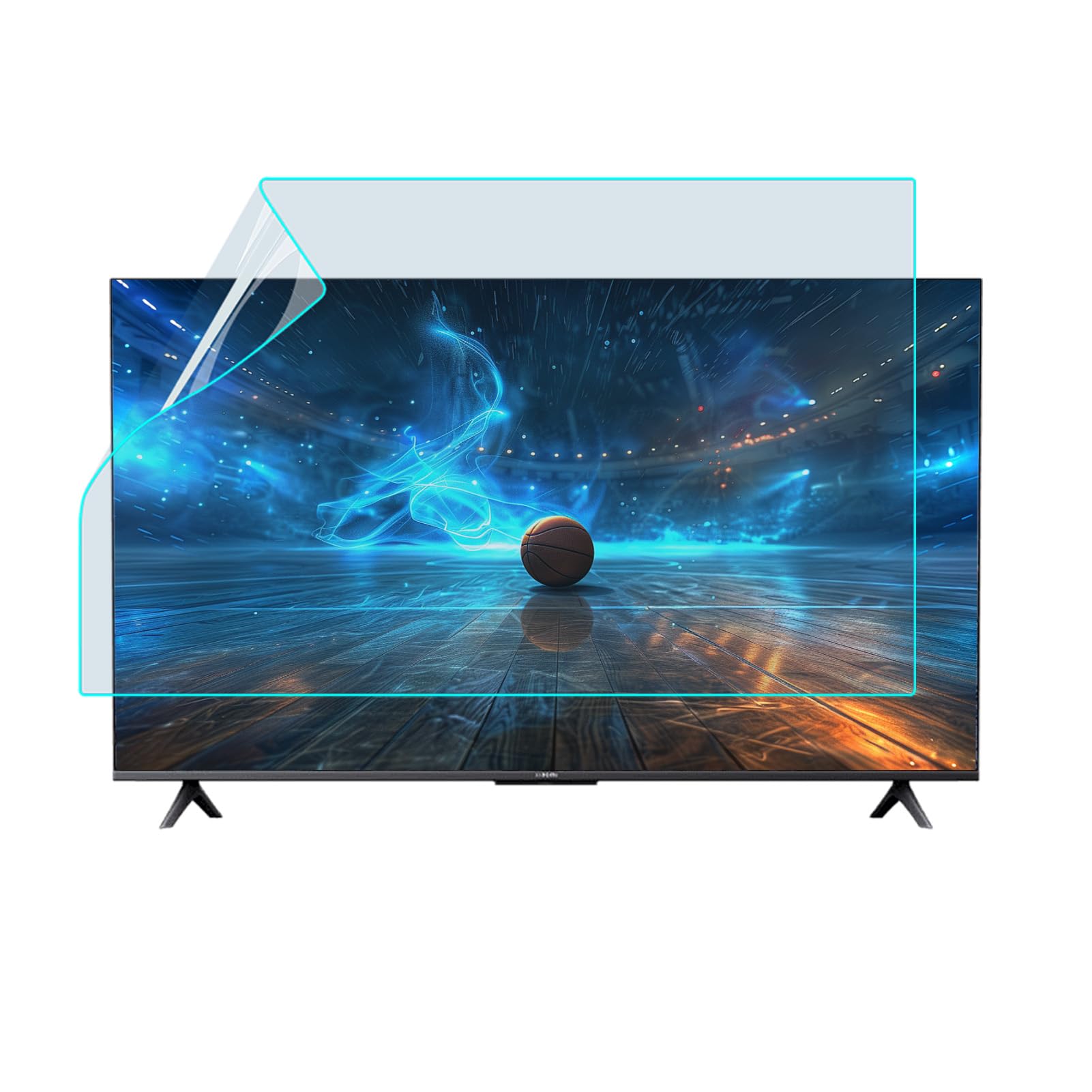 Generisch Matte Blendschutz TV-Displayschutzfolie, Anti-Reflex LCD-LED-Display-Schutzfolie Für Innen/Außen 32–75 Zoll TV-Monitor (50”(1095 * 616mm))