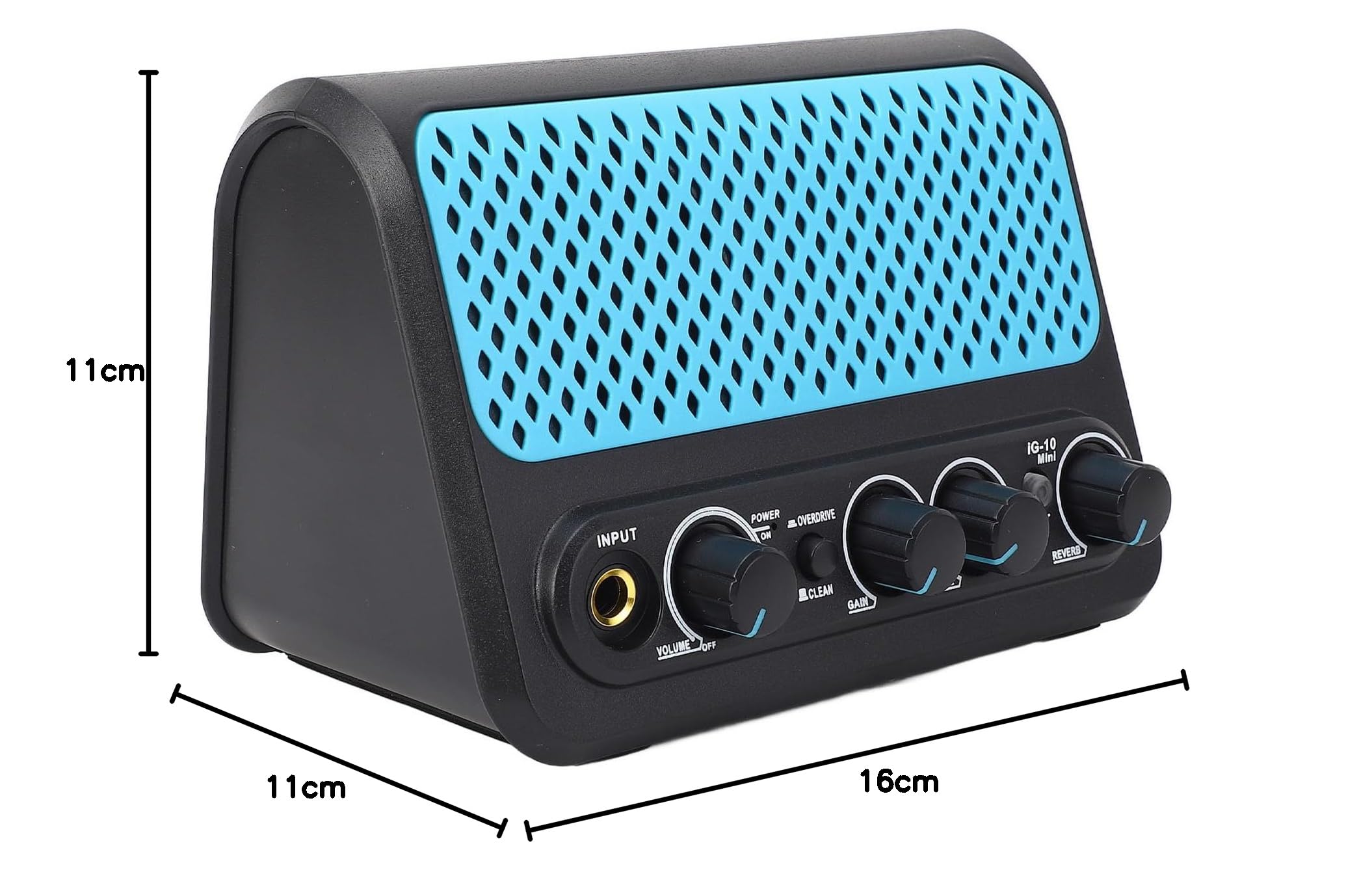 Mini Amplificatore per Chitarra, Design Compatto con Puliti e di Distorsione, 5.0, Ottimo per i Musicisti in Viaggio