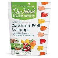 Vista 12 de Dr. John's - Caramelos sin azúcar, paletas saludables con cero azúcar, aperitivos bajos en calorías, dulces duros aptos para dieta cetogénica