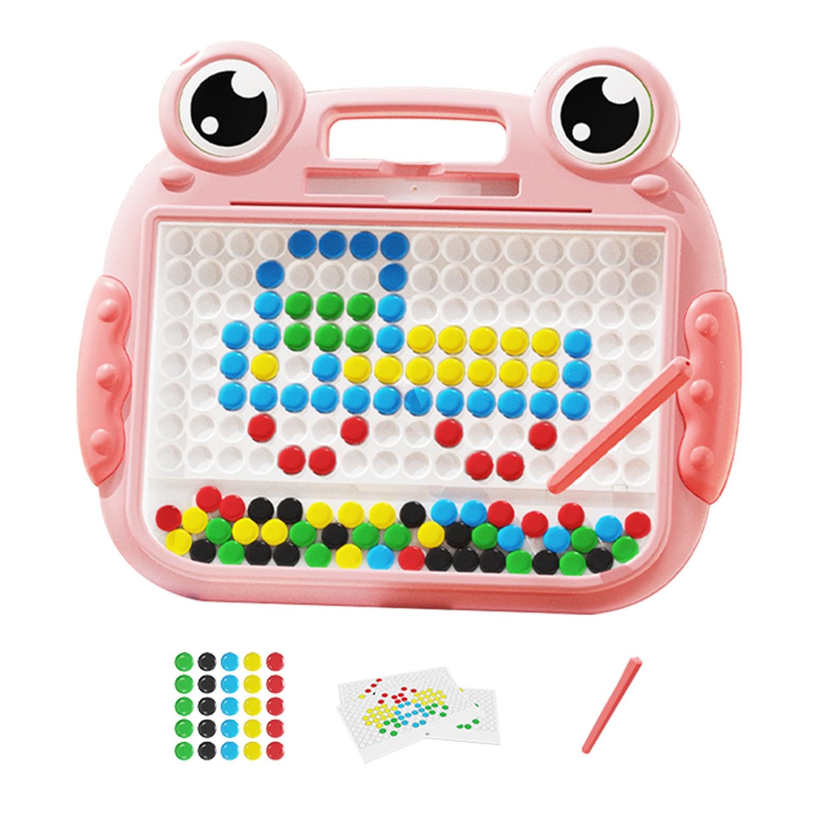 Tavolo da disegno magnetico per bambini,Tavolo da disegno magnetico, Simpatico tappetino per doodle con magnete a forma di rana, Giocattoli magnetici da tavolo Doodle per ragazze e ragazzi, giocattolo