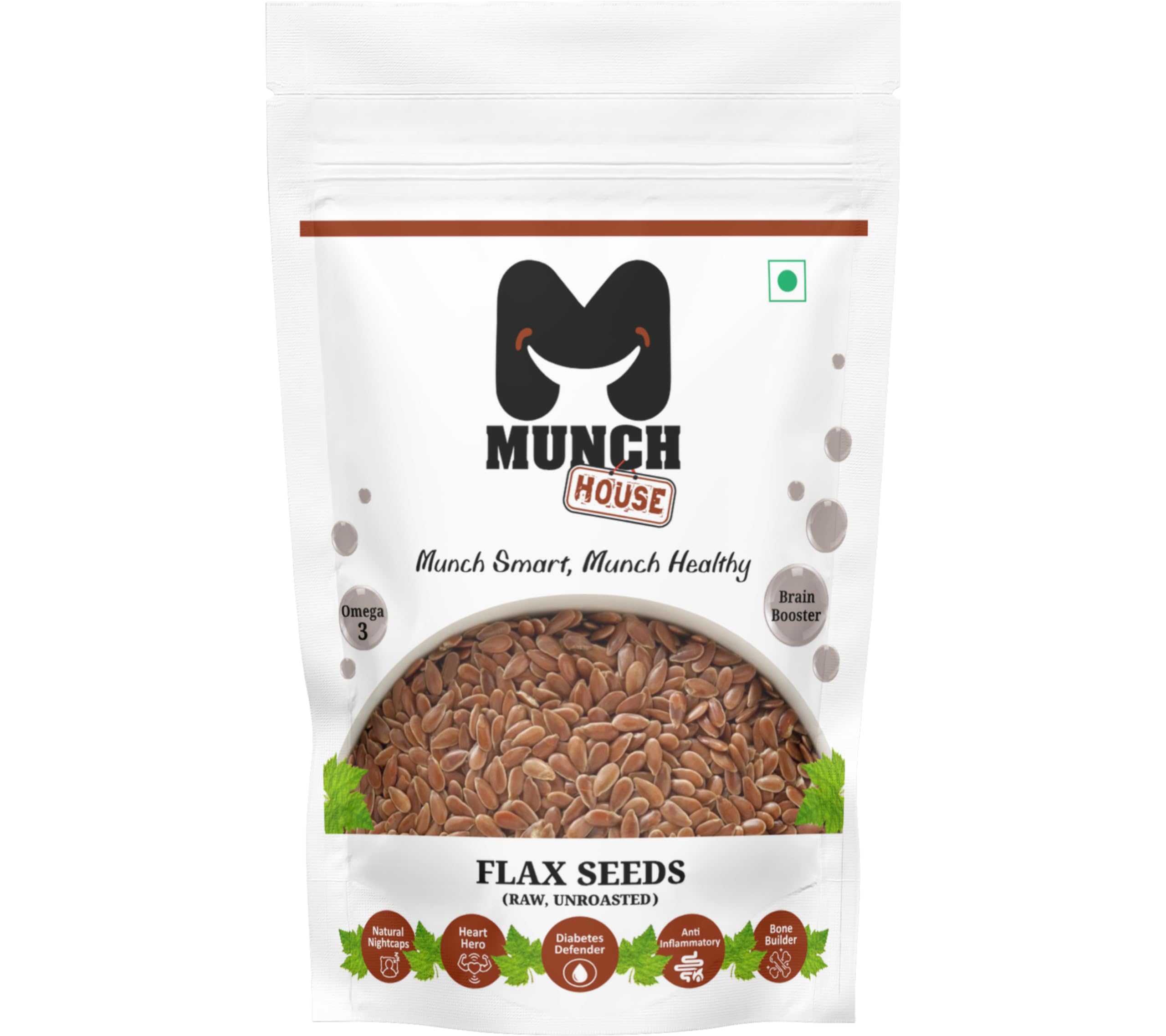 Munchhouse Flax seeds | 200g | Alsi Seeds | Rich in Fibre and Omega-3 | Flax Seeds for Hair Growth | Excellent for weight management | Unroasted and raw | Resealable pack (B0CTKQPRPR) Amazon Price History, Amazon Price Tracker