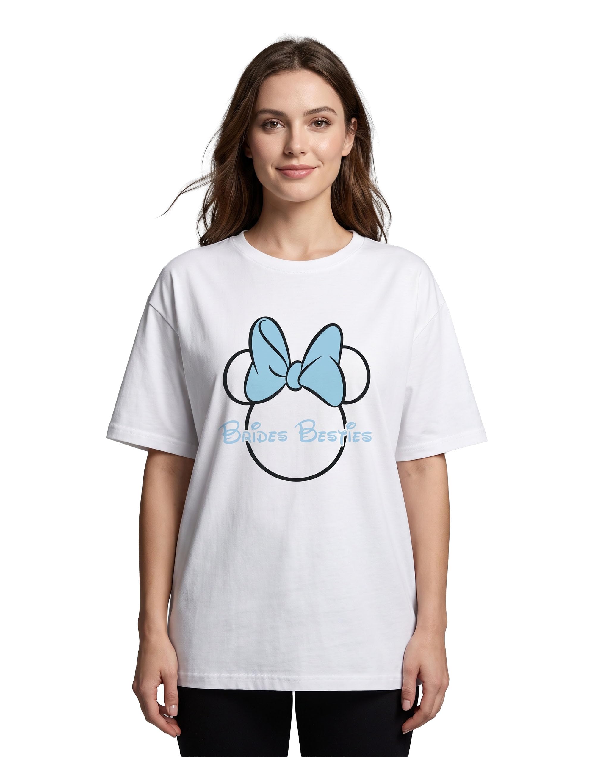 Disney Hen Party Womens Graphic Tee | Short Sleeve Bride Squad Shirt | Bachelorette Party Top | Bridal Shower Gift for Her