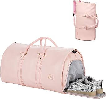 seyfocnia Convertible Travel Garment Bag,Carry on Garment Duffel Bag for Women - 3 in 1 Garment Backpack Hanging Suitcase Suit Business Travel Bag