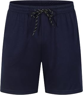 CreoQIJI Men's Running Shorts Beach Shorts Straight Bermuda Shorts Mesh Breathable Mesh Sports Shorts Baggy with Mobile Phone Pocket Quick-Dry Men's Summer Trekking Shorts 4XL