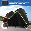 QUNSUNUS Motorcycle Cover for Harley Davidson Trike Models Freewheeler/Tri Glide Ultra/CVO Version/Gold Wing with Vent and Antenna Holes for with Wind, Sun, UV and Dust Protection | Including the Freewheeler/Tri Glide Ultra/CVO Version/Gold Wing, with Vent and Antenna Holes, for Wind, Sun, Dust Protection