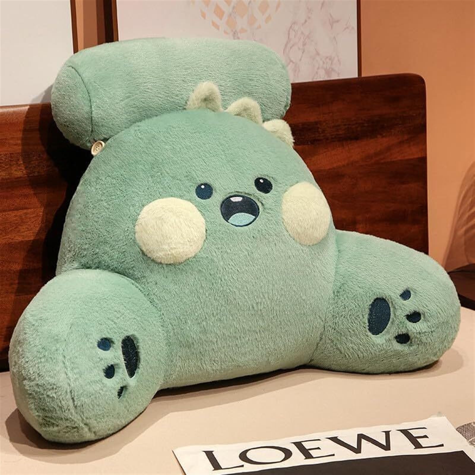 MYXJX back support cushion, Pillow Cartoon Plush Back Support Cushion For Sofa Chair Backrest Waist(Dinosaur,70 * 55cm)