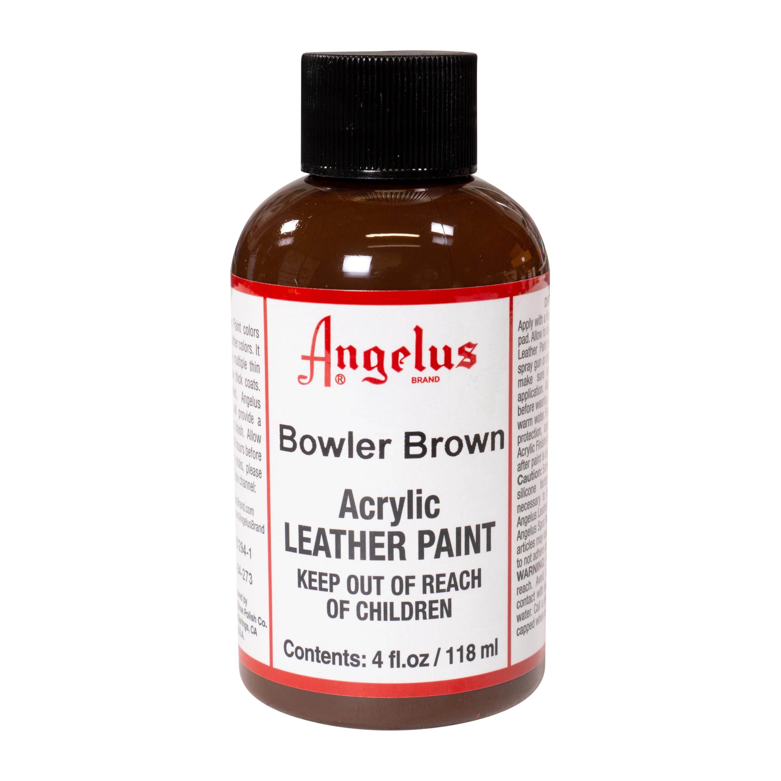 Angelus Acrylic Leather Paint (Bowler Brown) (4oz)
