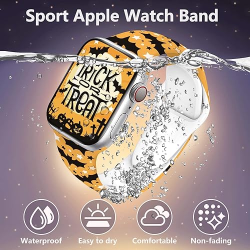 Miniatura 2 de Vieeki Holiday - Correa de reloj compatible con Apple Watch Band de 1.496 in, 1.575 in, 1.614 in, 1.654 in, 1.732 in, 1.772 in, para mujeres y