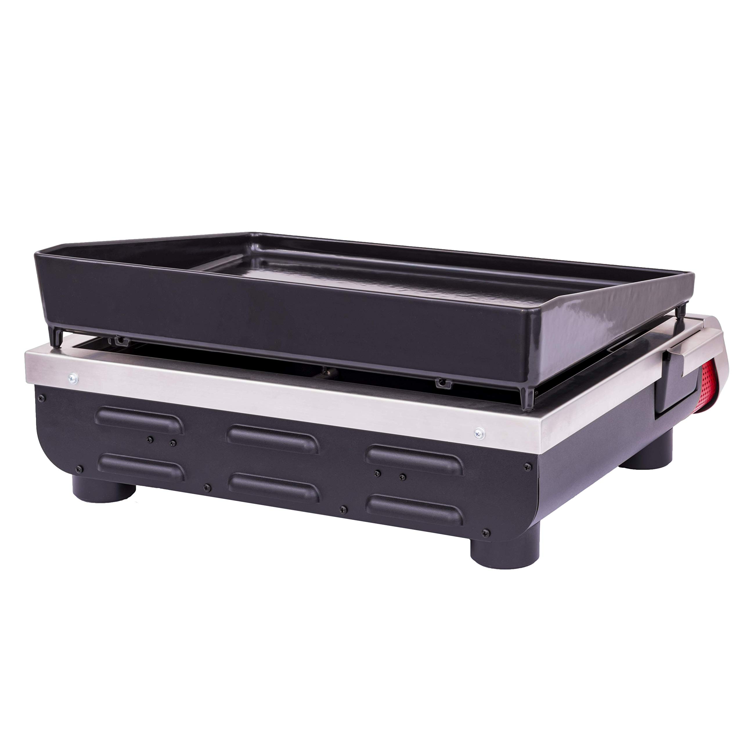 Char-Broil 140 879 - Plancha Verano 200 - Piastra da Cucina a 2 fuochi e Finitura in Acciaio Inox.