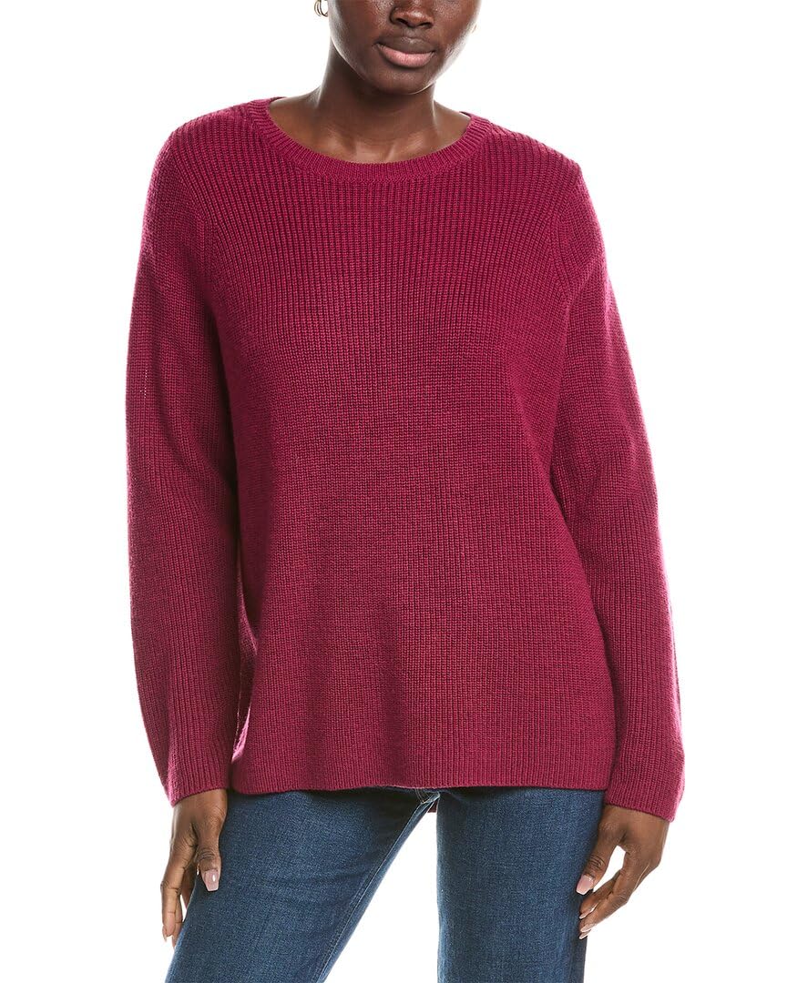 EILEEN FISHER Womens Wool Pullover S Pink
