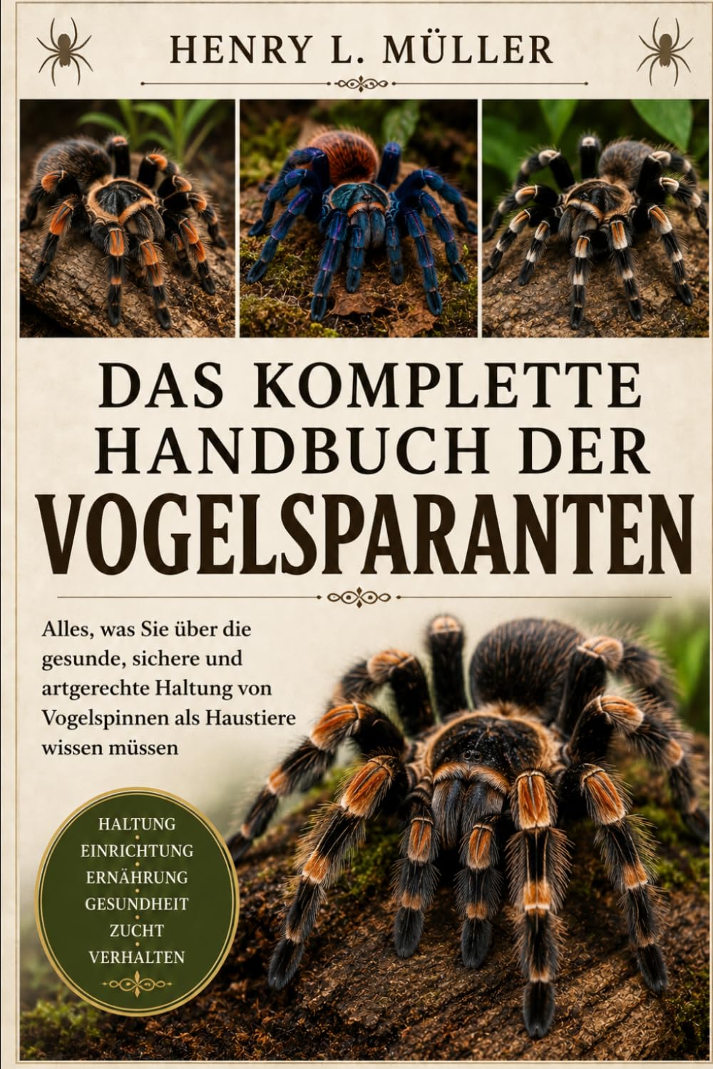 DAS KOMPLETTE HANDBUCH DER VOGELSPARANTEN: Alles, was Sie über die gesunde, sichere und artgerechte Haltung von Vogelspinnen als Haustiere wissen müssen