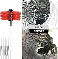 Vista 5 de LIYUN Kit de barrido de chimenea, cepillo de barrido de chimenea, kit de cepillo de limpieza de chimenea, juego de varillas de drenaje de fibra