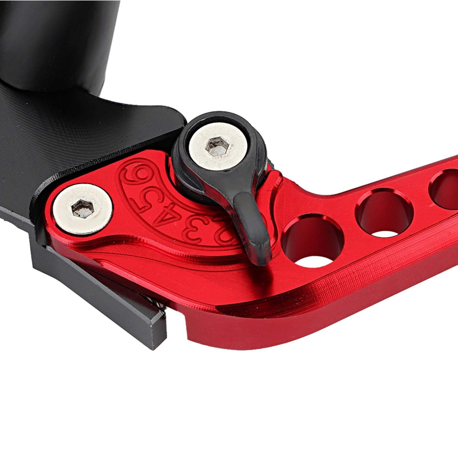 Fydun - Juego de palancas de cilindro maestro de embrague de freno de motocicleta universal de 7/8 "(22 mm), 1 par, cilindro maestro de palanca de freno de motocicleta (rojo)