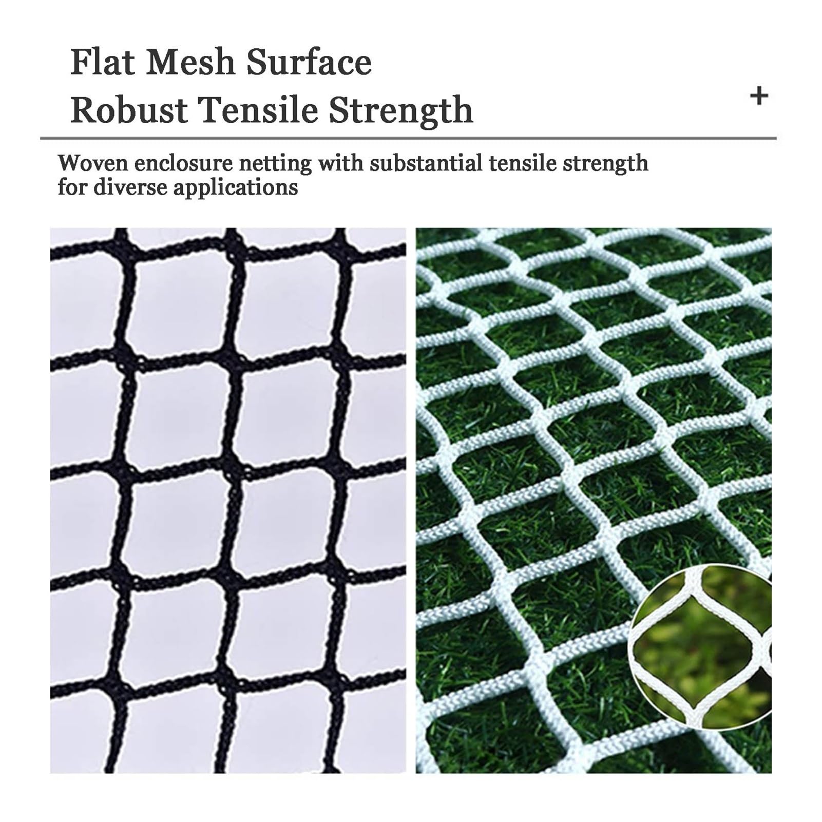 Outdoor Sports Net Ber - Rete da arrampicata in poliestere resistente agli strappi per campi da gioco e campi da banton (1 x 2 m)